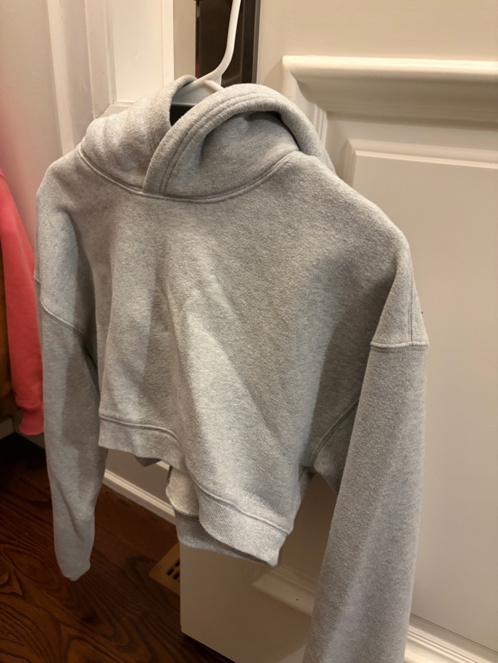 Aritzia Heather Gray Sweatfleece cropped Hoodie